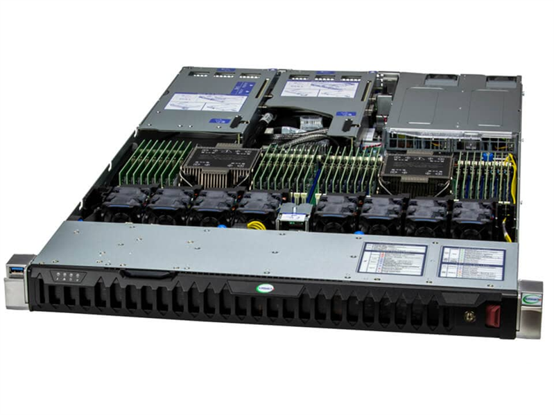 Сервер Supermicro SuperServer X13DEM, CSE-HS119-R1K24P2 noCPU(2)5th and 4th Gen Xeon Scalable/TDP 350W/no DIMM(32)/8 SAS/SATA(AOC-S3908)+4 NVMe/1x1Gb/2x1200W/SFT-DCMS-SINGLE/6th config