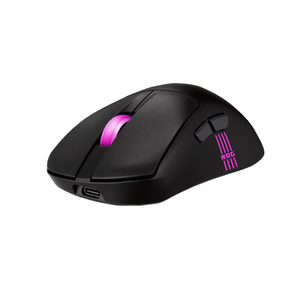Мышь ASUS ROG KERIS II ORIGIN, 54g, Wired, 2.4GHz RF, Bluetooth 5.1, 42K DPI sensor, 5 Programmable Buttons, Black