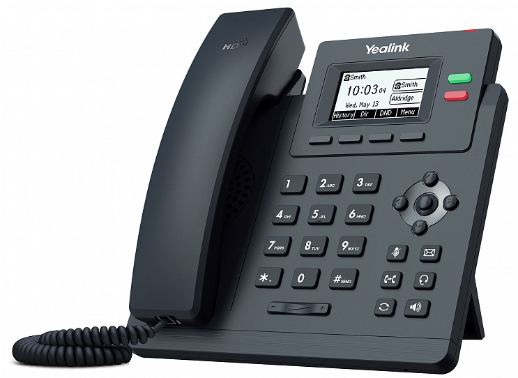 IP Телефон YEALINK SIP-T31G,  2 аккаунта, PoE, GigE, шт. БП в комплекте (незначительное повреждение коробки)
