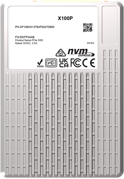 твердотельный накопитель PHISON SSD X100P 1920GB NVMe U.3 (15mm) PCIe NVMe Gen4 1x4 R7400/W6900MB/s 3D TLC 1750K/190K IOPS 1DWPD single port  SSD Enterprise Solid State Drive, 1 year, OEM