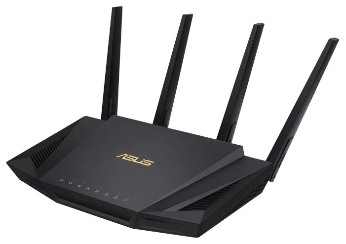 ASUS RT-AX58U Роутер беспроводной4 LAN, 1000 Мбит/с, 4 (802.11n), 5 (802.11ac), 6 (802.11ax), 1 x USB 3.1, 3G, 4G/LTE, IPv6