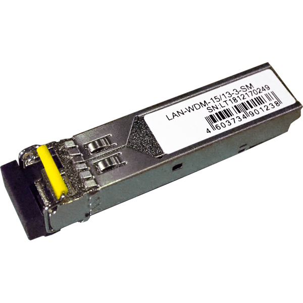 Модуль LANMASTER SFP WDM 1.25G, 1550nm / 1310nm, 3 km, LC, DDM, Cisco