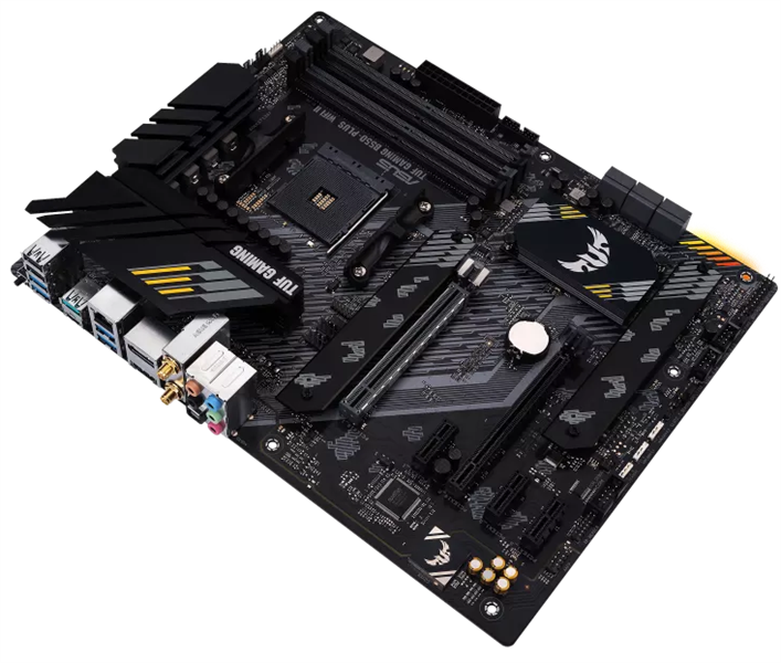 Материнская плата ASUS TUF GAMING B550-PLUS WIFI II,  Socket AM4, B550, 4*DDR4, HDMI+DP, CrossFireX, SATA3 + RAID, Audio, 2,5Gb LAN, USB 3.2*8, USB 2.0*6, COM*1 header (w/o cable) ATX ; 90MB19U0-M0EAY0