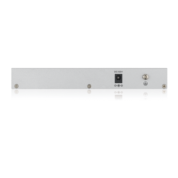 ZYXEL GS1200-5HPV2-EU0101F Smart PoE+ коммутатор GS1200-5HP v2, 5xGE (4xPoE+), настольный, бесшумный, с поддержкой VLAN, IGMP, QoS и Link Aggregation, бюджет PoE 60 Вт