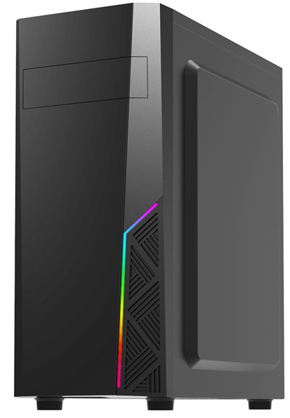 корпус ZALMAN T8, ATX, BLACK, 1x5.25", 2x3.5", 2x2.5", 2xUSB2.0, 1xUSB3.0, REAR 1x120mm (вмятина на корпусе)