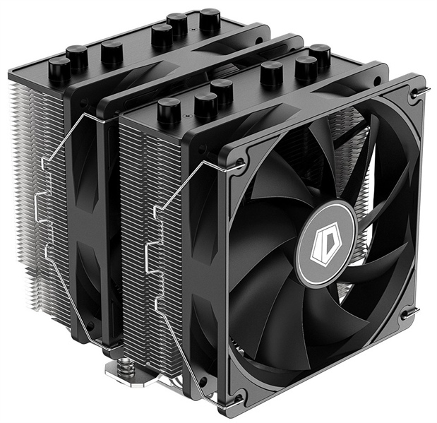 Кулер для процессора ID-COOLING SE-206-XT LGA1700/1200/115X/AM5/AM4 (8шт/кор, TDP 250W, PWM, черный, 6 тепл.трубок + медная база, 2 x FAN 120mm) RET