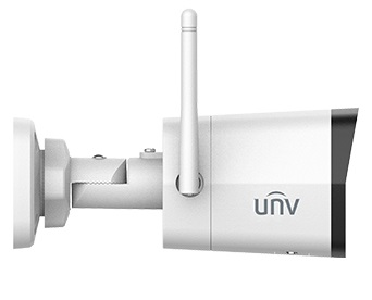 Uniview IPC2122LB-AF28WK-G Видеокамера IP цилиндрическая, 1/2.9" 2 Мп КМОП @ 30 к/с, ИК-подсветка до 30м., 0.01 Лк @F2.0, объектив 2.8 мм, DWDR, 2D/3D DNR, Ultra 265, H.265, H.264, MJPEG, 2 потока, встроенный микрофон, детекция человека, аудиодетекция, поддержка Micro SD карт памяти до 128 Гбайт, кнопка сброса, Wi-Fi 2.4 Мгц. (IEEE802.11b/g/n), IP67, металл+пластик, -40~+60°C
