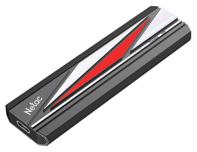 SSD накопитель Netac ZX20L 256GB USB 3.2 Gen 2x2 Type-C External SSD, R/W up to 2000MB/1800MB/s, with USB C to A cable and 20Gbps USB C to C cable, 5Y wty (незначительное повреждение коробки)
