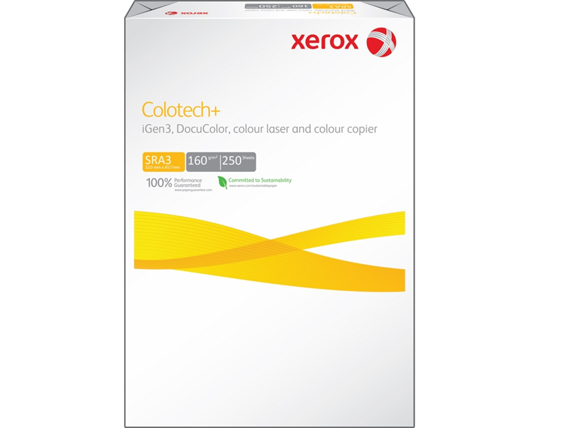 Бумага Бумага XEROX Colotech Plus 170CIE, 160г, SR A3, 250 листов (кратно 4 шт) (См. 003R95841) (замятыен и грязные листы)