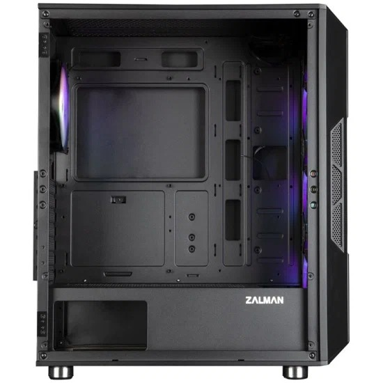 корпус ZALMAN I3 NEO BLACK, ATX, BLACK, FRONT MESH, WINDOW, 2x3.5", 3x2.5", 1xUSB2.0, 2xUSB3.0, FRONT 3x120mm FRGB, REAR 1x120mm FRGB (потёртость)