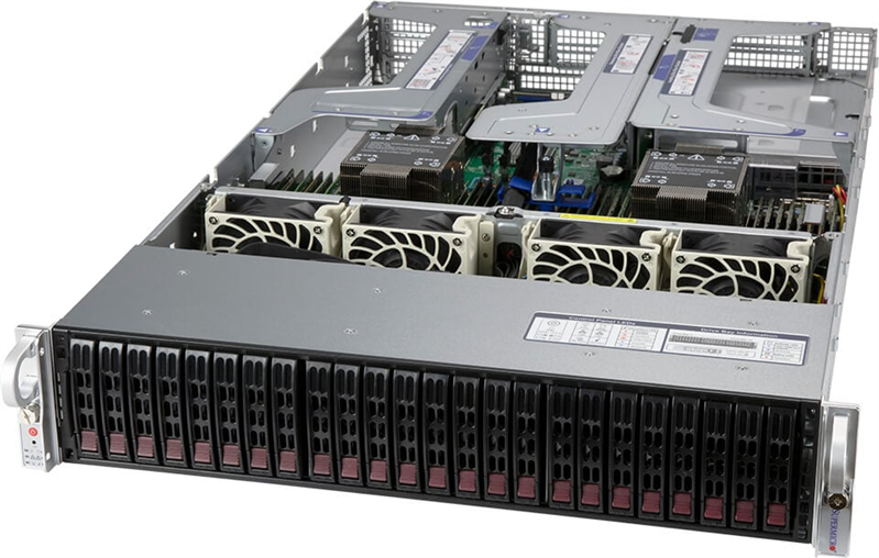 Серверная платформа Supermicro Ultra SuperServer 2U 220U-TNR 2x6330 2P 28C/56T/ 16x32Gb/ 8x PM9A3 2,5'' 960Gb NVMe/ 2x25Gb (после тестирования)