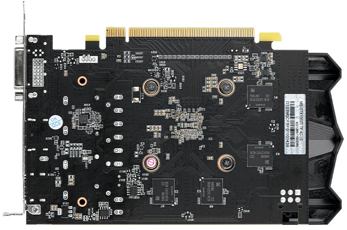 Видеокарта MUXSUN MS-GTX1050Ti Transformer 4G GDDR5, 128bit, 1291/7000MHz, DP/DVI/HDMI, 15W/130W (MS-GTX1050Ti TF 4G) RTL