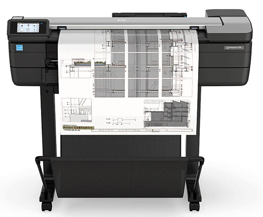 Широкоформатный принтер HP DesignJet T830 MFP (p/s/c, 24",4color,2400x1200dpi,1Gb,26sppA1,USB for Flash/GigEth/Wi-Fi,stand,mediabin,rollfeed,sheetfeed,tray50(A3/A4),autocutter,Scanner600dpi,24x109", repl. F9A28A)