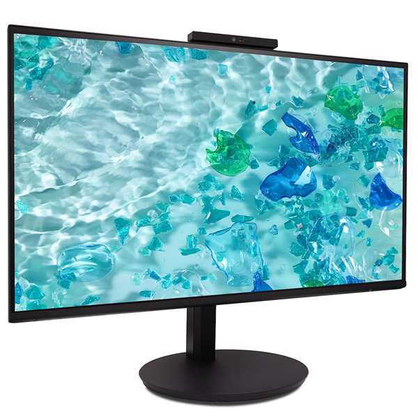 Монитор 23.8" Acer Vero CB242YD6bmiprcx IPS 1920x1080, 120 Гц, 1 мс, 16:9, 250 кд/м², VGA, HDMI, DP, 3.5 Jack, динамики (2x5 Вт), веб-камера 5 Мп, микрофонная решетка, HDR10, FreeSync, черный