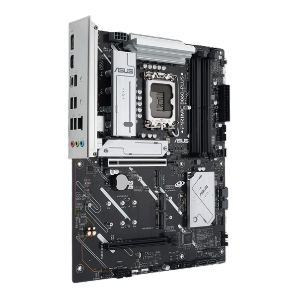 Материнская плата ASUS PRIME B860-PLUS-CSM, LGA 1851, Intel B860, 4xDDR5, 4xSATA, 3xM.2, 1xPCIe 5.0 x16, 1xPCIe 4.0 x16, 1xHDMI, 1xDP, 1x2.5Gb LAN, 2xUSB 2.0, 1xUSB 3.2 Gen 1, 2xUSB 3.2 Gen 2, 1xUSB-C 3.2 Gen 2x2, 3x3.5 мм, 7.1, ATX