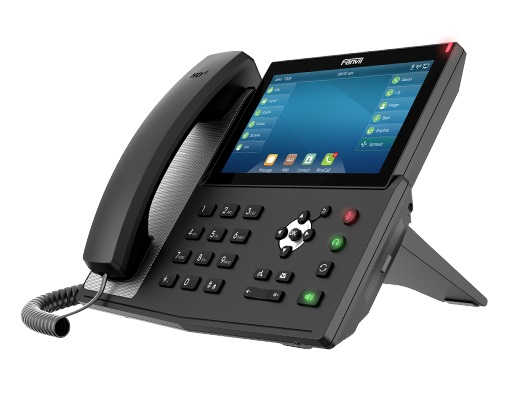 SIP-Телефон Fanvil X7 2xEthernet 10/100/1000, HD Voice, 20 SIP Lines, 5 Line Key, 127 DSS Keys, IPV6/OPUS, 7.0" Touch Color Screen 800x400, WIFI & Built-in Bluetooth, POE + Gigabit, PSU