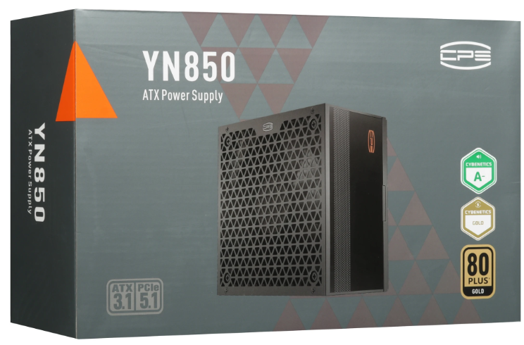 Блок питания PCCooler YN850, 850W, ATX3.1/PCIe5.1, APFC, 80+ Gold, 13.5cm Fan, Modular (P5-YN850-G1F)