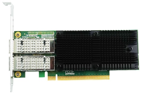 Сетевая карта LR-Link NIC PCIe 4.0 x16, 2 x 100G, QSFP28, Intel E810-CQDA2 chipset (FH+LP)