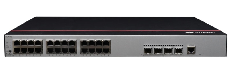 Коммутатор HUAWEI S5735-L24T4X-A1 (24*10/100/1000BASE-T ports, 4*10GE SFP+ ports, AC power, S57XX-L Series Basic SW,Per Device)