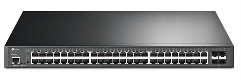 Коммутатор Управляемый TP-Link - SG3452XP, Layer 2 Plus, 48-PoE, 48-1GbE, 4-SFP+, SNMP, telnet, Web, CLI, в стойку, SG3452XP