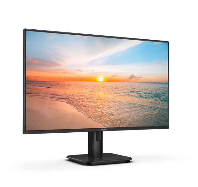 Монитор 23,8" Philips 24E1N2100A 1920x1080, WLED, 16:9, IPS, 300cd, 1500:1, 4ms, 178/178, VGA, HDMI, 120Hz, Speakers, Tilt, Internal, VESA, Black, 3y