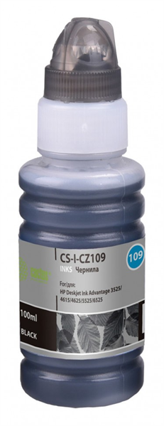 Чернила Cactus CS-I-CZ109 Black для HP DJ  3525/4615/4625/5525/6525  (100мл)