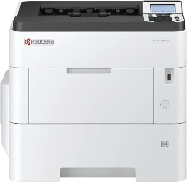 Принтер Kyocera ECOSYS PA6000x, Принтер, ч/б лазерный, A4, 60 стр/мин, 1200x1200 dpi, 512 Мб, USB 2.0, Network, лоток 500 л., Duplex, старт.тонер 11000 стр.