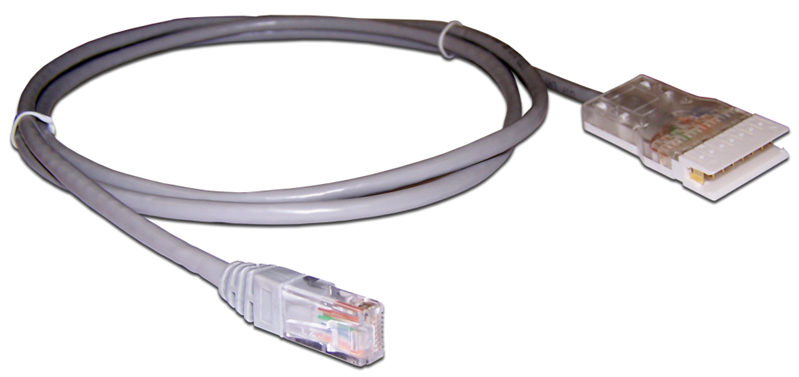 LAN-45-P4-3m Шнур коммутационный телефонный Lanmaster RJ45/110 кат. 5е пар: 4 PVC 3м серый