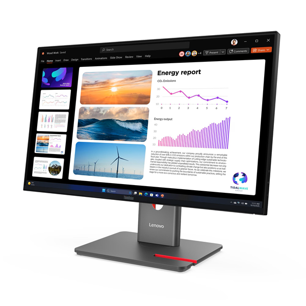 Монитор Lenovo ThinkVision P24Q-40 23.8" 16:9 QHD (2560x1440) IPS, 120Hz, 300N, 1xHDMI 2.1 TMDS, 1xDP 1.4 (HBR2), 1xDP 1.4 Out, 1xUSB-B (USB 5Gbps), 3xUSB-A (USB 5Gbps), 1xUSB-C (USB 5Gbps, 15W PD), LTPS, 1Y