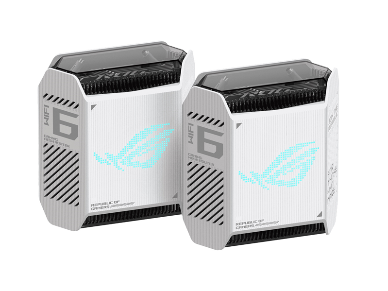 роутер ASUS GT6(W-2-PK) // AX10000 // 2 pack  // 574 + 4804Mbps, 2,4 + 5 gGz, white
