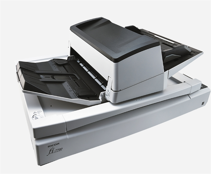  Ricoh scanner fi-7700 (Профессиональный сканер для небольших объемов документов, 80 стр/мин, 160 изобр/мин, А3, двустороннее устройство АПД и планшетный блок, USB 3.1, светодиодная подсветка)