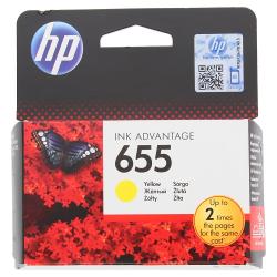Картридж Cartridge HP 655 для DJ IA 3525/5525/4515/4525, желтый  (600 стр) (незначительное повреждение коробки)