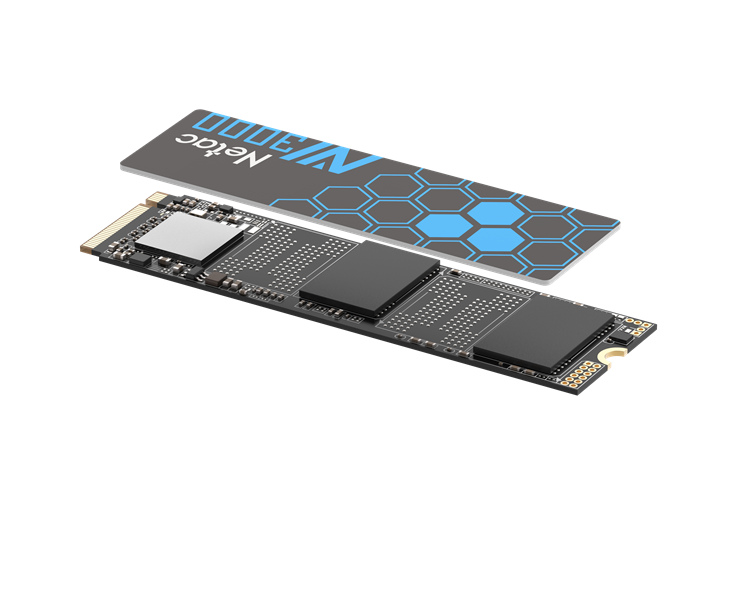 SSD накопитель Netac SSD NV3000 2TB PCIe 3 x4 M.2 2280 NVMe 3D NAND, R/W up to 3300/2900MB/s, IOPS(R4K) 320K/280K, TBW 1200TB, with heat sink, 5y wty