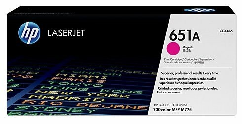 Картридж Cartridge HP 651A для LJ 700 Color MFP 775, пурпурный (16 000 стр.)