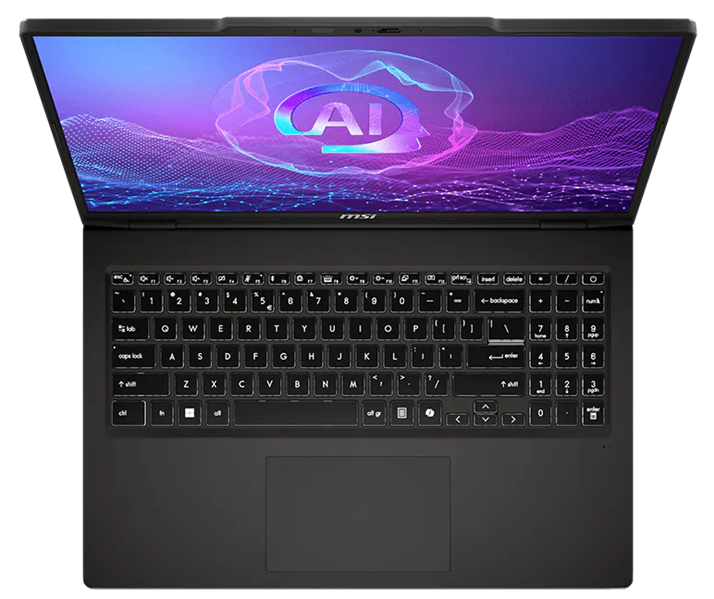 Ноутбук MSI VenturePro 16 A2RWFG-032XRU - 16", 2048x1280, Intel Core 7 240H, DDR5 64 ГБ, SSD 1 ТБ, nVidia GeForce RTX 5060 8GB, Bluetooth, Wi-Fi, чёрный, FreeDOS, 9S7-261321-032