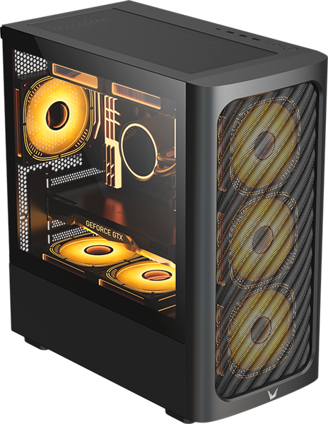 корпус Formula V Line Air Mesh G3 Black, MATX, USB3.0*1, USB2.0*2, REAR 1x120mm