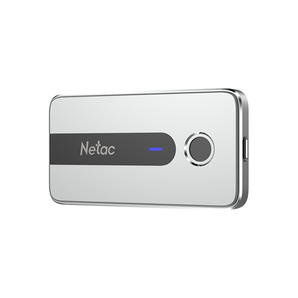 SSD накопитель Netac Z11 250GB USB 3.2 Gen 2 Type-C External SSD AES 256-bit Fingerprint Encryption, R/W up to 550MB/480MB/s,with USB-C to USB-A cable and USB-A to USB-C adapter 3Y wty