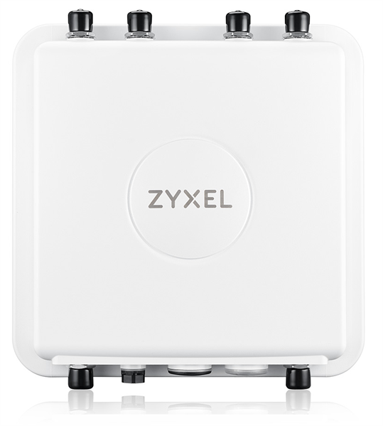 Точка беспроводного доступа Уличная Zyxel NebulaFlex Pro WAX655E, WiFi 6, 802.11a/b/g/n/ac/ax (2,4 и 5 ГГц), внешние N-type антенны 2x2/4x4 (отдельно), до 575+4800 Мбит/с, 1xLAN 2.5GE, IP67, PoE only