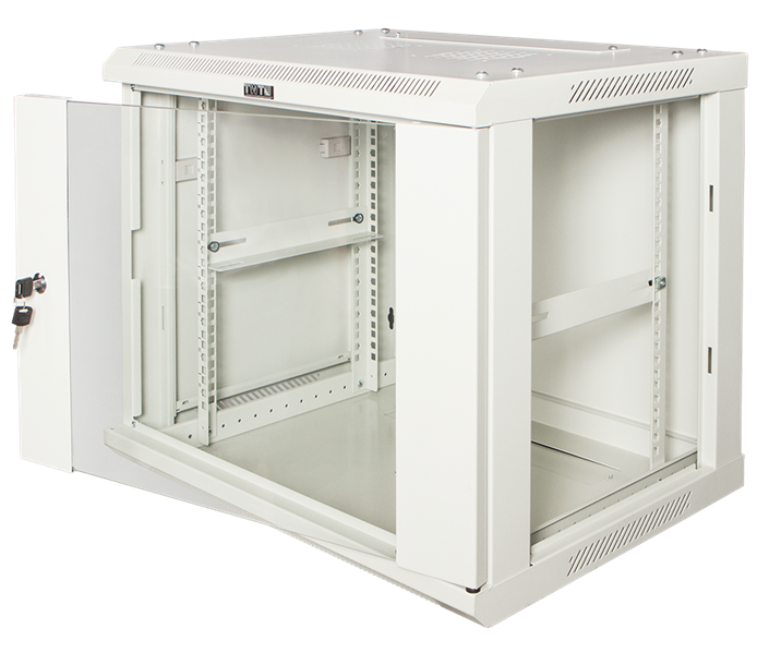Шкаф коммутационный Lanmaster Pro (TWT-CBWPG-15U-6X4-GY) настенный 15U 600x450 мм пер. дв. стекл 60 кг серый 350 мм 768 мм IP20 металл