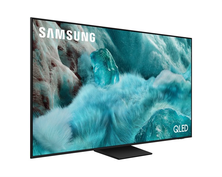 Телевизор Samsung QLED TV QE55Q7F5AUXRU, 55', QLED, 4K 3840x2160, 60Hz, Tizen Smart TV, 20W, Tuner (DVB-T2/C/S2, PAL,SECAM), HDMI, USB, CI+,  Wi-Fi, BT, LAN, Black