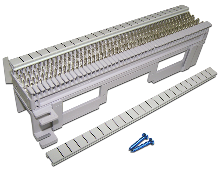 LAN-WS66-50FT Кросс-панель Lanmaster настенная 1HU 50x66 кат. 5е универсальная неэкр. цвет: чёрный с модулями