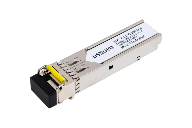 Osnovo - Оптический SFP Модуль. Одно волокно Single Mode. Скорость: до 1,25 Гбит/c. Тип разъема: LC. Оптический бюджет: 12дБ. Расстояние передачи - до 3км. Рабочая длина волны,нм - Tx:1550/Rx:1310. Поддержка DDM. Размеры (ШхВхГ): 13,7x8,5x55,35мм. Рабочая температура: 0…+70°С.
