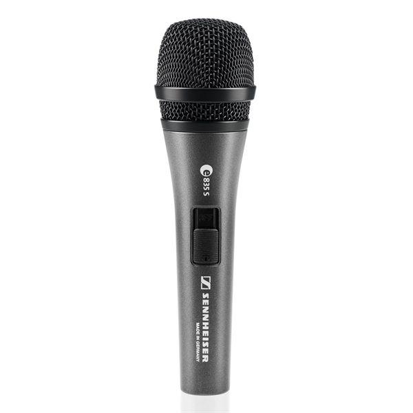 Проводной микрофон Sennheiser e 835-S Динамический вокальный микрофон,  кардиоида, бесшумный выключатель ON/OFF,  40 - 16000 Гц