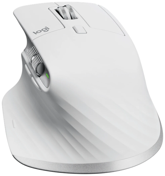 Logitech Мышь беспроводная MX Master 3S Pale Grey, оптическая, 200-8000 DPI, Bluetooth/Радио, Li-pol, светло-серый.