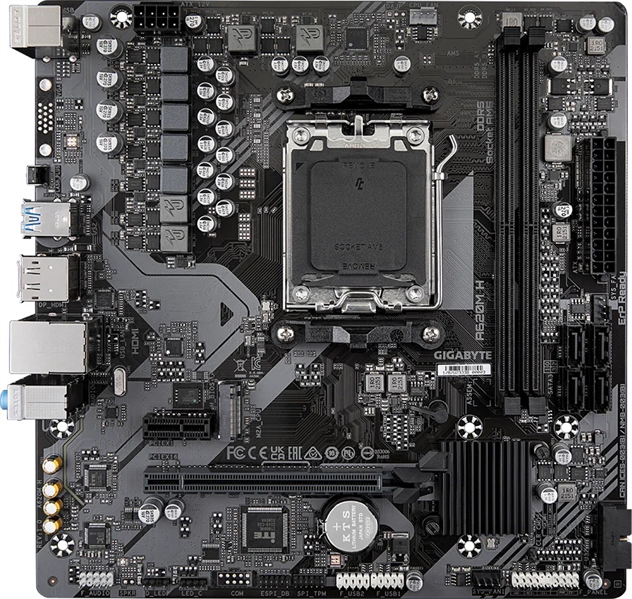 Материнская плата GIGABYTE A620M H, AM5, A620, 2*DDR5, 4*SATA, 1*M.2, 2*USB 3.2, 4*USB 2.0, Type-C, 1*PCIx16, 1*PCIx1, DP+HDMI, mATX_repair