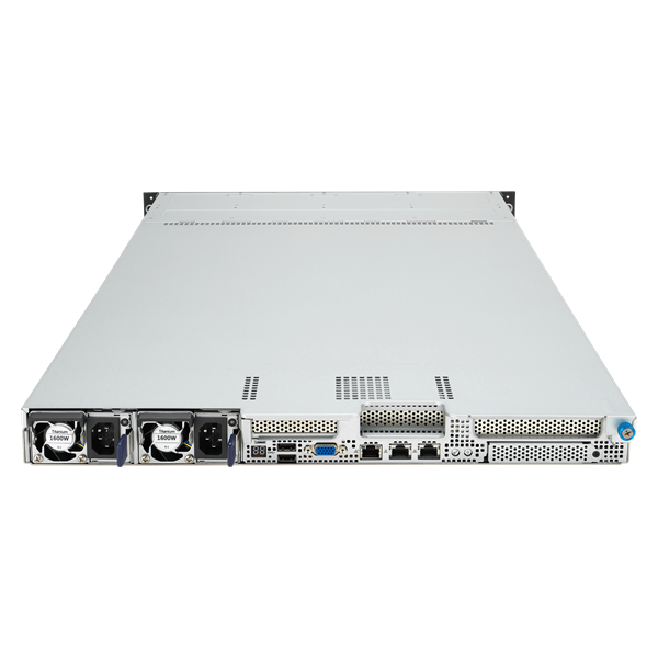 Серверная платформа ASUS RS501A-E12-RS4: 1U, 1x AMD EPYC 9004/9005 SP5 (TDP 360–400W), 24x DDR5 RDIMM (up to 3TB), 4x 2.5/3.5 SATA/U.2, 2x M.2 , 3x PCIe 5.0 + OCP 3.0, 2x 1GbE, 2x 1600W PSU