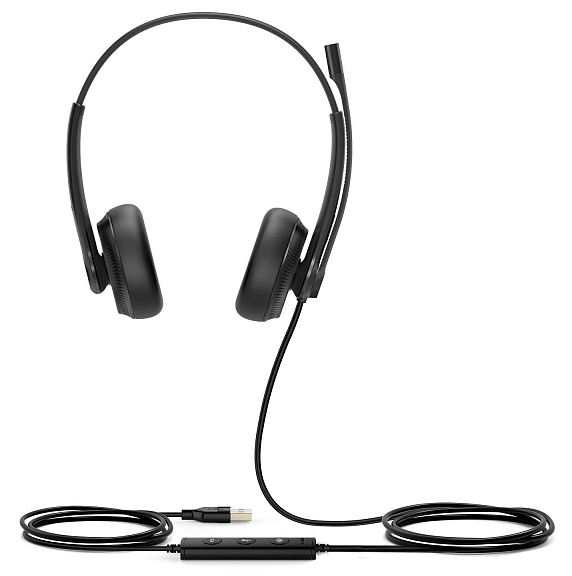 Гарнитура YEALINK UH34 Dual UC Дуо, Проводная, HD звук, USB, шт