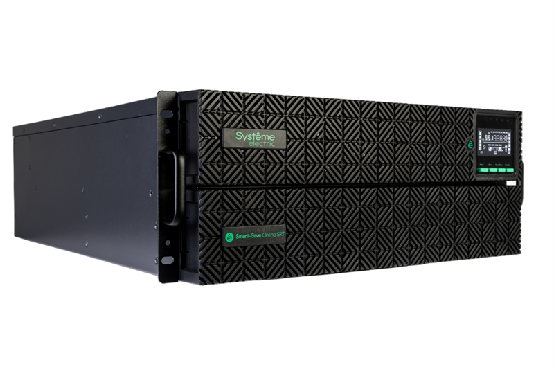 Источник бесперебойного питания Systeme Electric Smart-Save Online SRT, 8000VA/8000W, On-Line, Extended-run, Rack 4U (Tower convertible), LCD, 5xC13, 3xC19, USB, RS-232