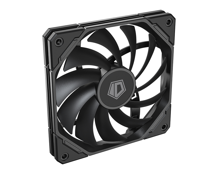 Вентилятор для корпуса ID-COOLING TF-12015-K 120x120x15мм (40шт./кор, PWM, Low Noise, супер-тонкий, резиновые углы, черный, 500-2200об/мин)  BOX