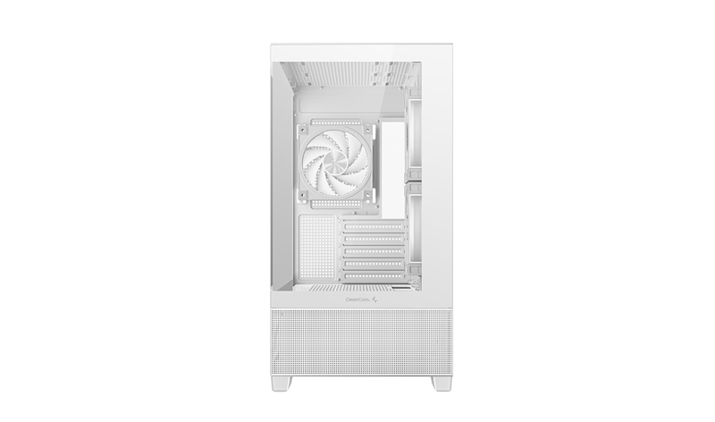 корпус Deepcool CG380 3F WH без БП, боковое окно (панорама), 3x120mm ARGB PWM вентилятора, белый, mATX (R-CG380-WHAGM3-G)
